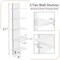Sorbus 5 Tier Wall Shelf Unit with Hooks, Wall-Mounted Floating Column Utility Shelving for Home Decor and Storage Organizer